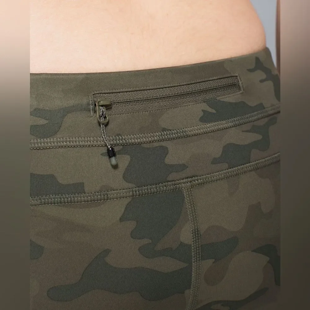 Lululemon Run: Inspire Crop II *All Luxtreme Savasana Camo Fatigue Green 4